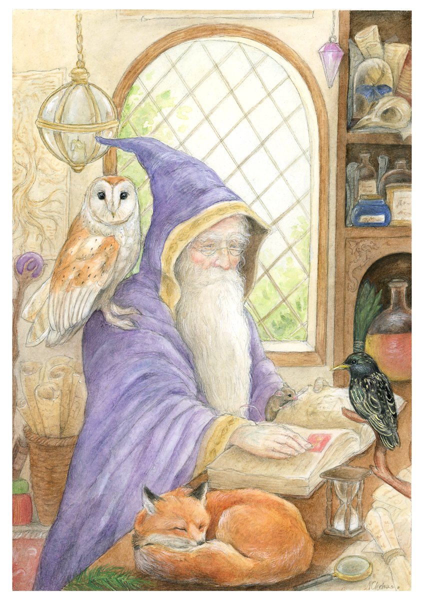 ‘Merlin’, Watercolour on hot pressed paper, March 2024’. Prints Available.
#art #watercolour #watercolor #illustration #merlin #wizard #merlinxarthur #arthurianlegend #merlinart #ukartist #frenchartist