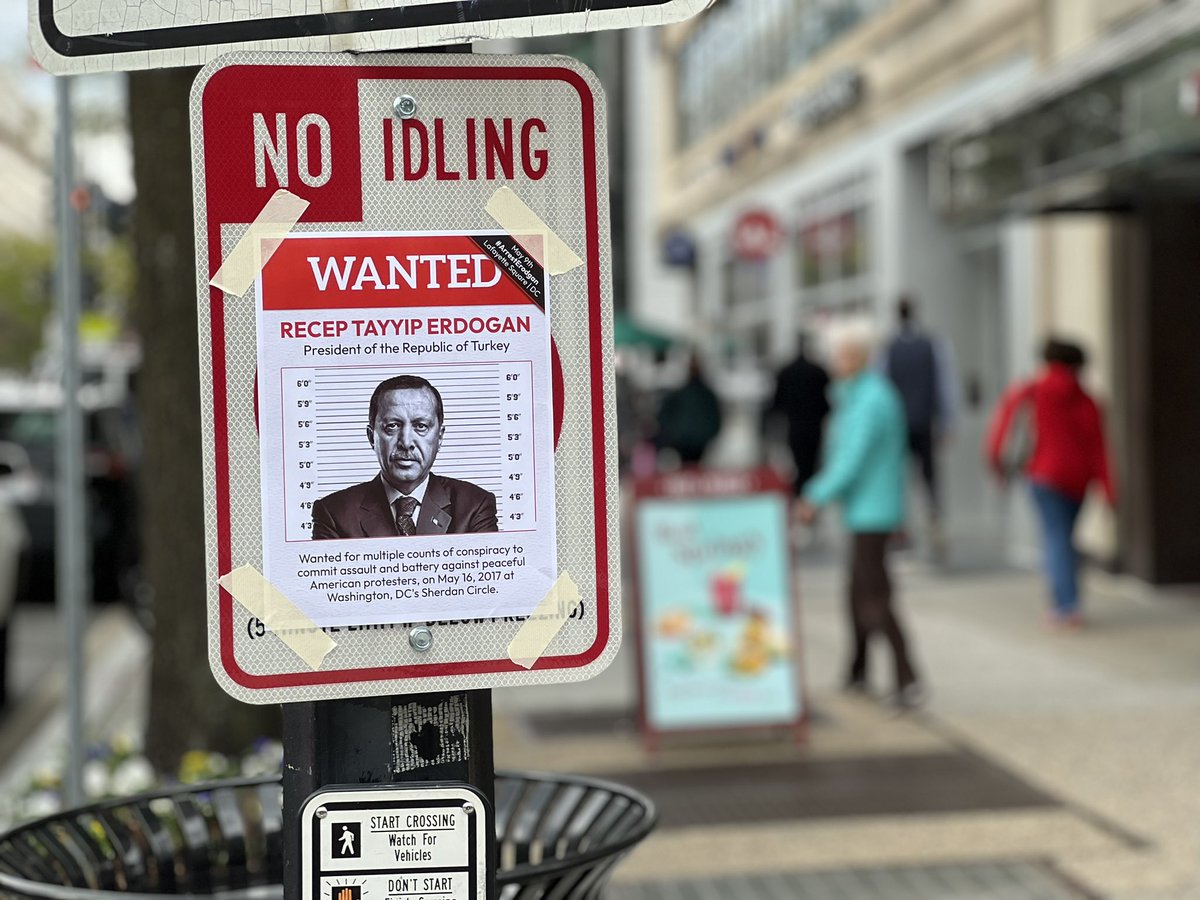 Spotted today across DC. #ArrestErdogan