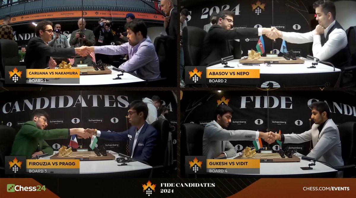chesscom's tweet image. 🤝🤝🤝🤝 #FIDECandidates