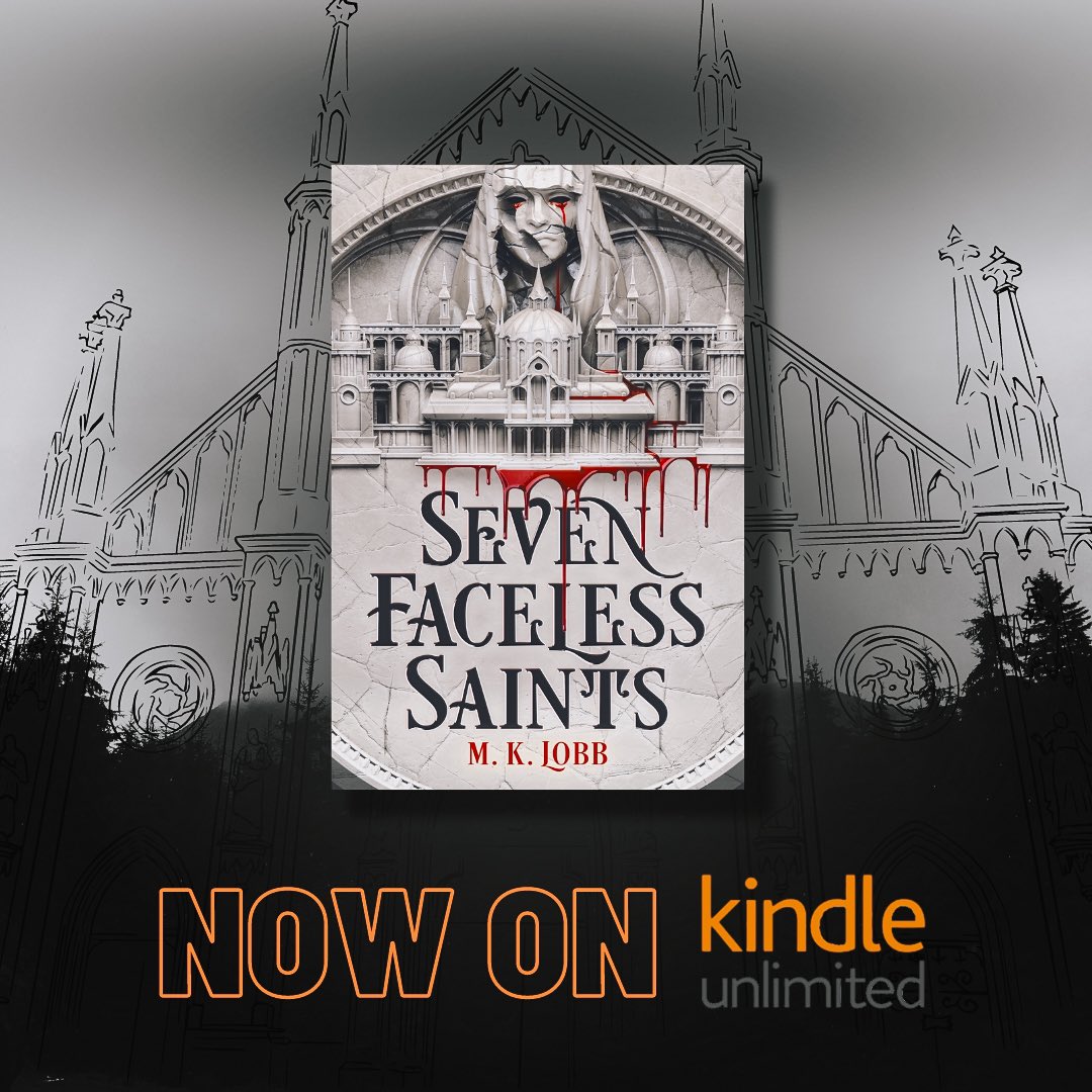 Hey hi hello! Just popping in to say SEVEN FACELESS SAINTS is now available on Kindle Unlimited! 💀🖤