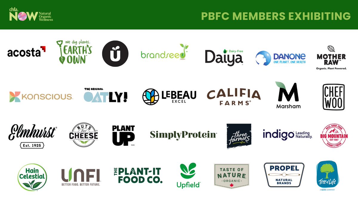Get ready for an incredible show at #CHFANOW in Vancouver! We're looking forward to seeing many of the PBFC members exhibiting at the tradeshow, reconnect with fellow members, and witness the latest innovations. Be sure to tag us in your photos! #plantbased