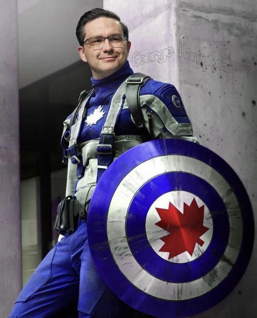 Pierre is hard working and deserves the top job. #Pierre4PM #VoteCPC
Justin and Jagmeet have ruined Canada with mass immigration, crime, corruption, & #JustinFlation
We need a #superhero and Pierre fits the role.  He is our only way of ridding Canada of the #Libtards & #Demonrats