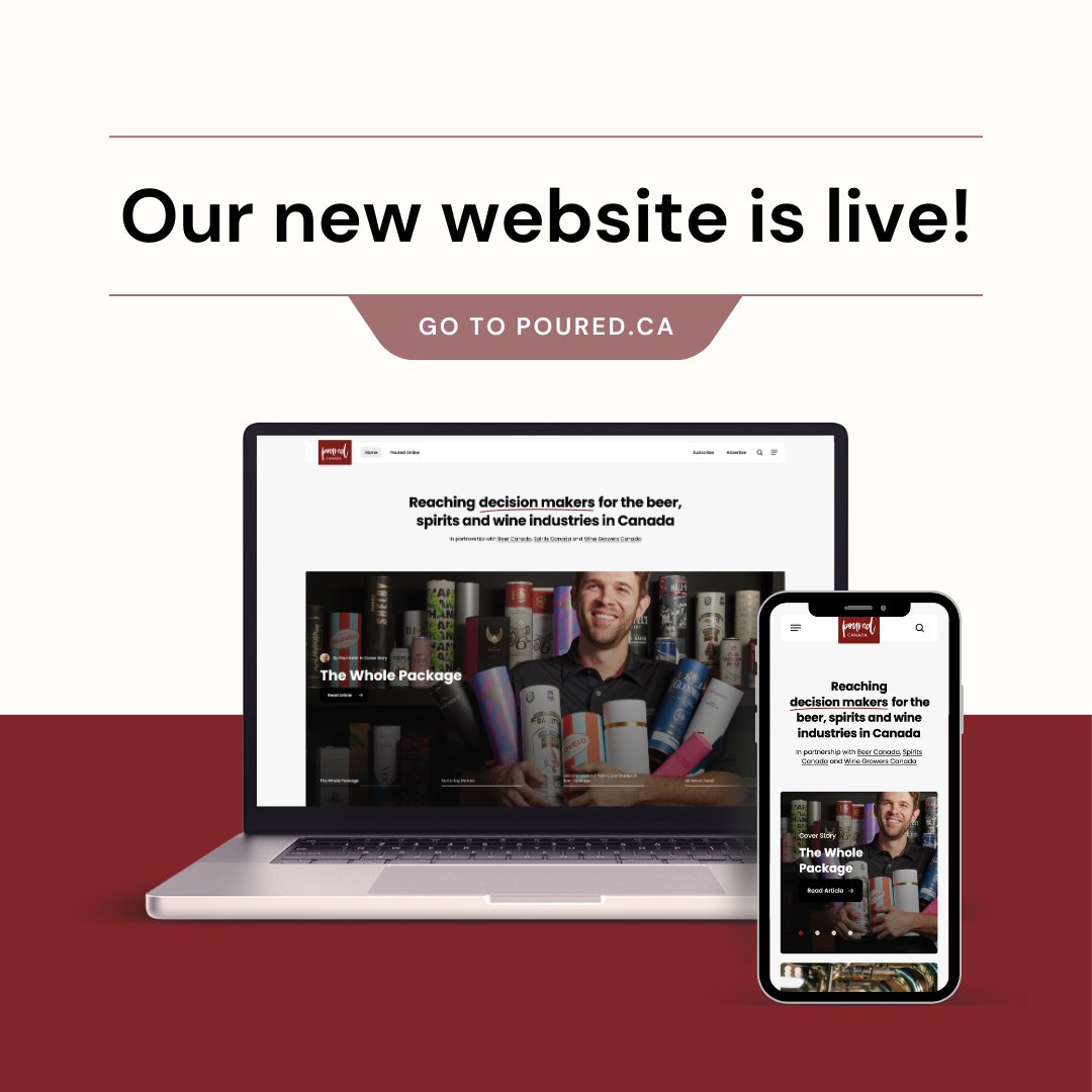 📢Check out our new and improved website at poured.ca!