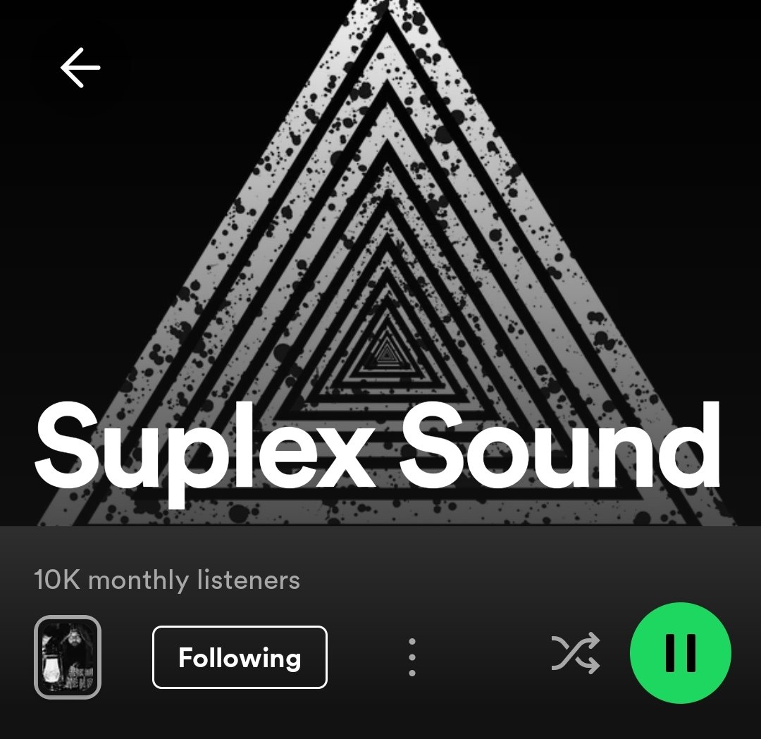 10K Monthly listeners on Spotify! #entrancetheme #wwe #aew #wrestling #TNAiMPACT #musicproducer #Spotify #suplexsound