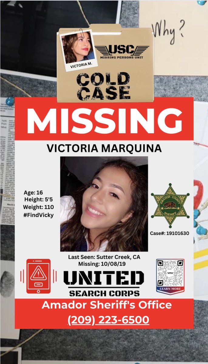 UnitedSearchCo's tweet photo. 4 years since Victoria Marquina vanished without a trace, just days before her 17th birthday. Her family deserves answers. It's time to bring Victoria home.
https://t.co/FDuBd35zSX https://t.co/sDleEPpVax