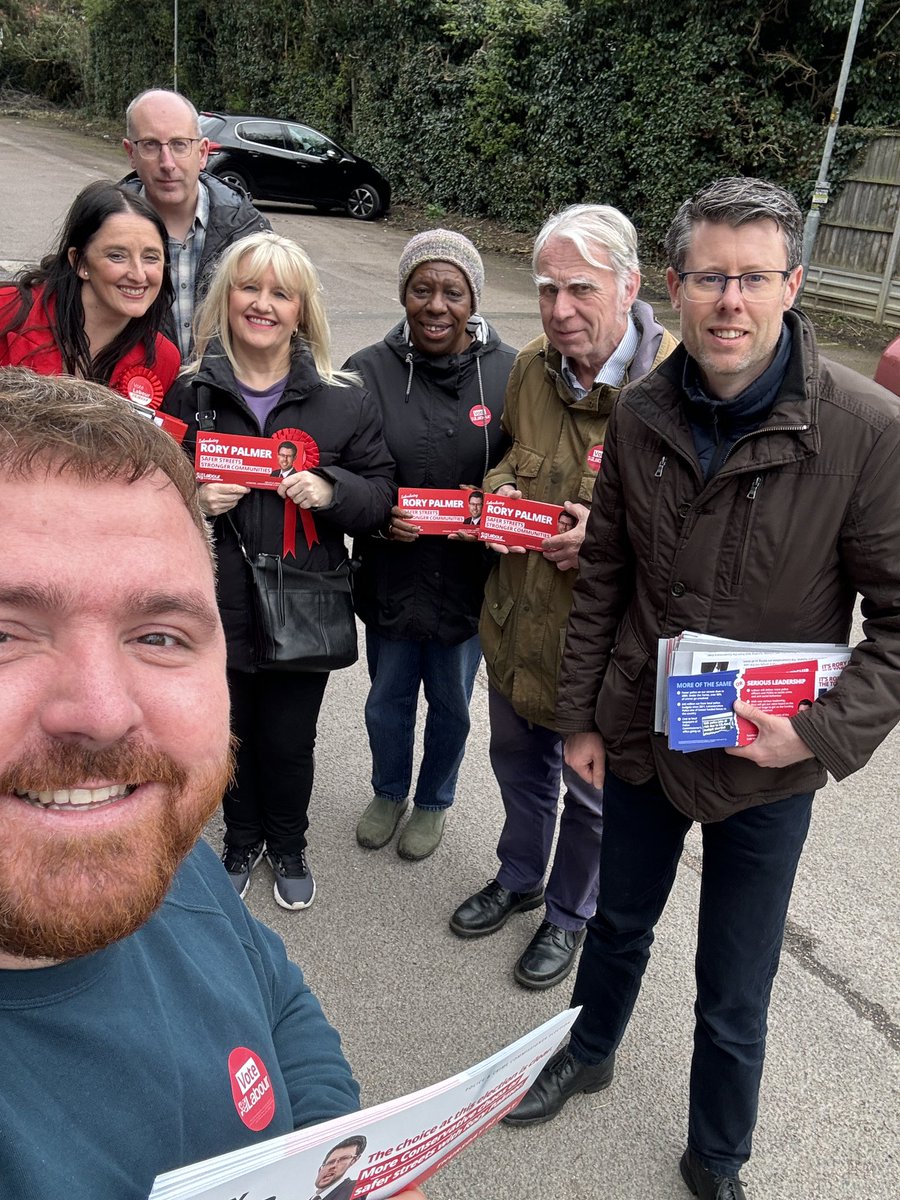 Great to be out in Mid-Leicestershire for Rory Palmer. Clear message from ex-Tory voters tonight. We want change with @Rory_Palmer for police and crime commissioner 🌹