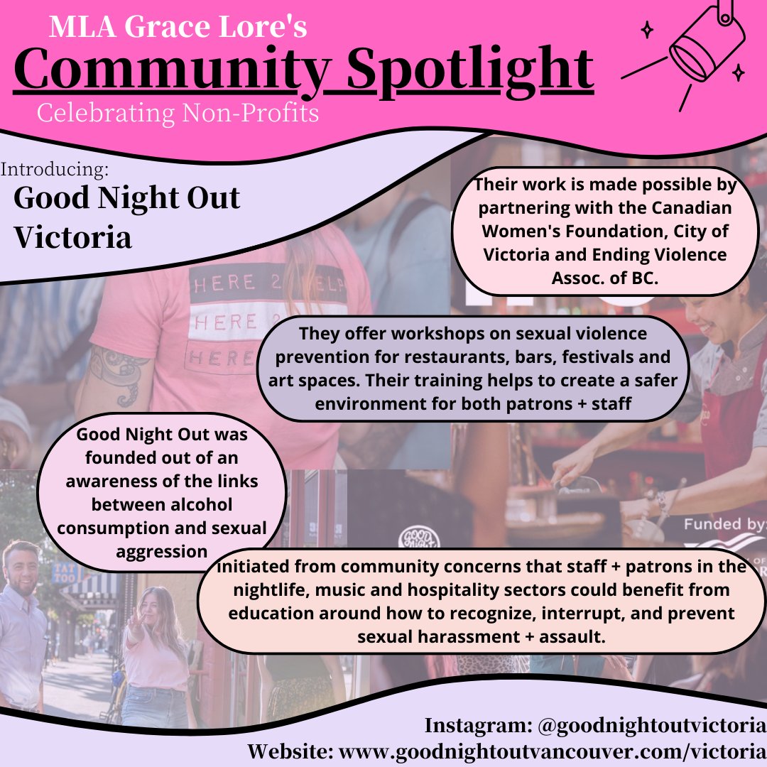 Exciting news for Victoria! 🎉 The Good Night Out street team is gearing up to launch this spring, offering support to vulnerable bar and clubgoers, ensuring everyone gets home safely after a night out. Cheers to safer nights ahead! 🌟 #VictoriaSafety #GoodNightOut