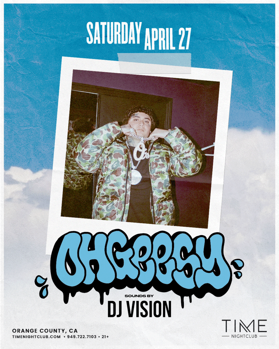 Step into #GeezyWorld when @OHGEESY takes the stage with @DJVISION_ Saturday, 4/27. ✈️🌎 Cop limited Early Bird tickets now → timenightclub.com/ohgeesy