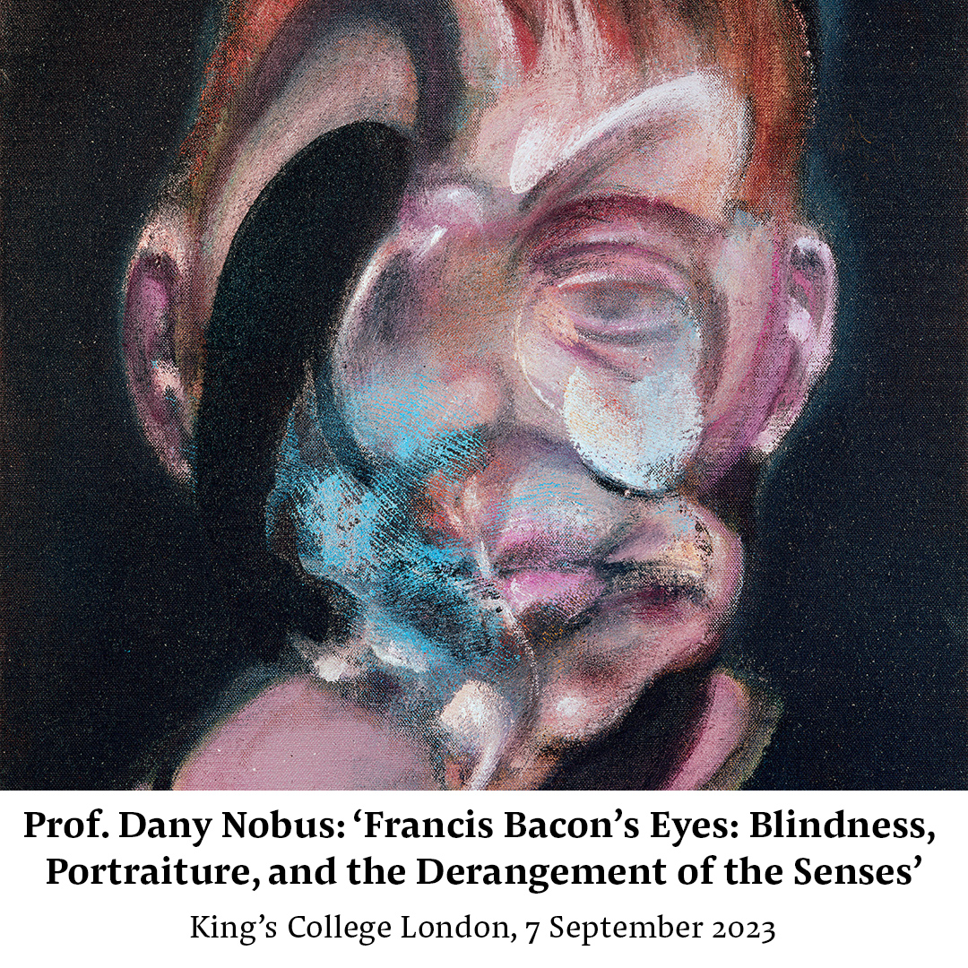 Don't miss Prof @DanyNobus from @KingsCollegeLon's next talk, 'Francis Bacon’s Eyes: Blindness, Portraiture, and the Derangement of the Senses'. Delve into Bacon's self-analysis through art, chaired by Prof. Sacha Golob. Watch here: youtube.com/watch?v=VLGEMY… ⁠ #FrancisBacon #art