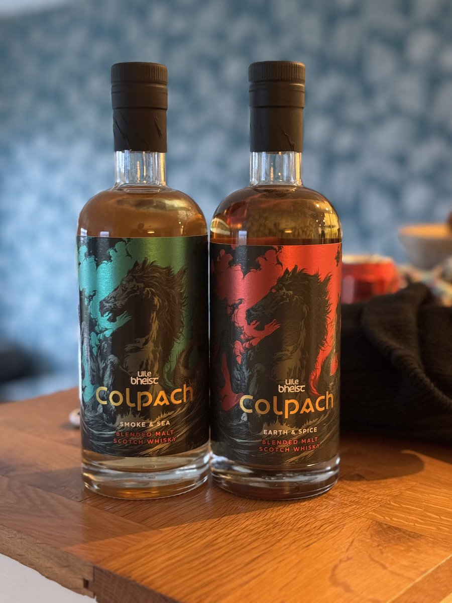 hirsty's tweet photo. Couldn’t decide on which to buy… either the #smoke and #sea, or the #earth and #spice - both lovely #colpach #whisky #blended #malt tipples.
So I bought one of each!
@uilebheistdist https://t.co/iwKFB0kCDc