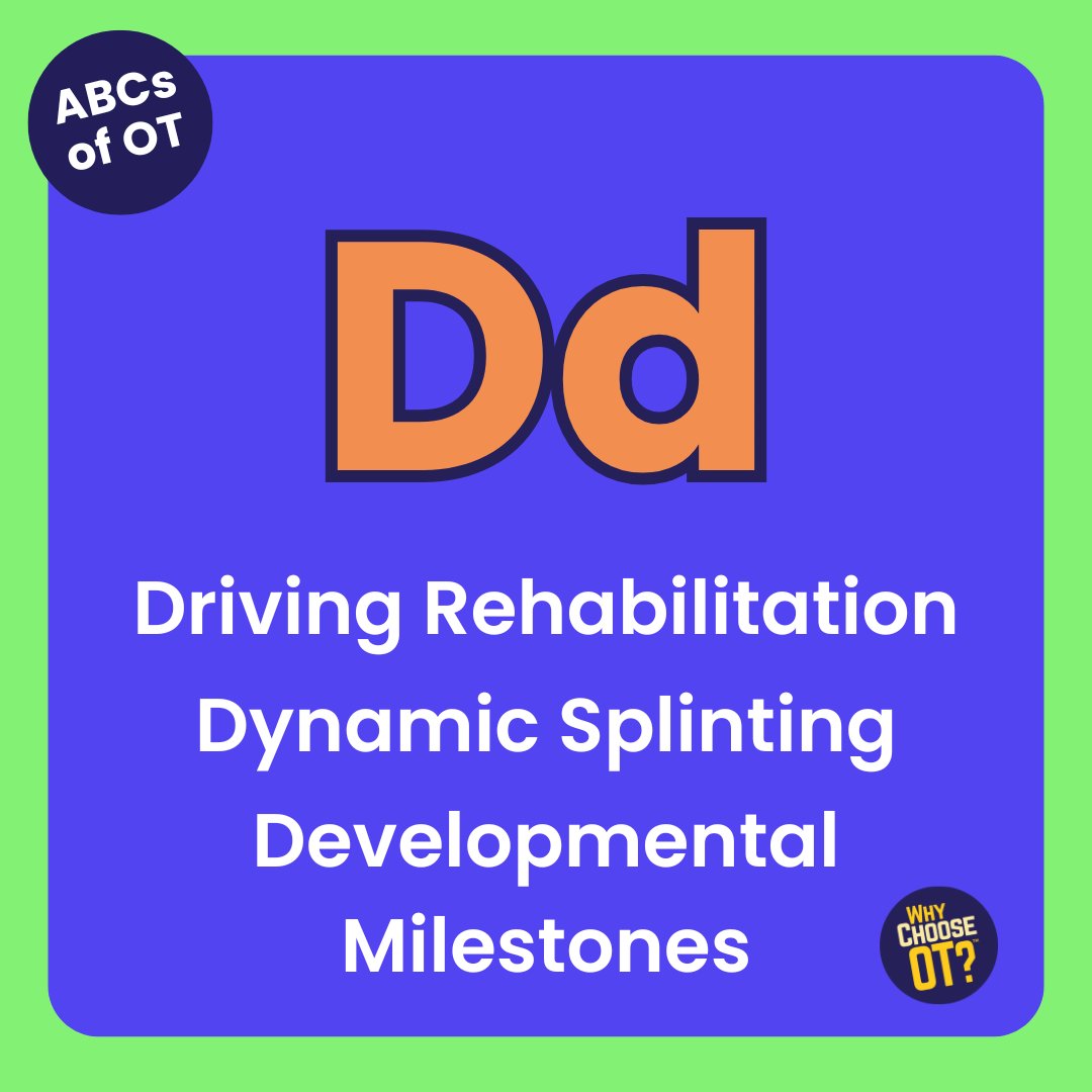 🎉 Continuing the Occupational Therapy Month celebration! Join us as we explore the wonderful world of OT through @shannenmarie_ot’s #ABCsofOT challenge! 🌟 Today, let's turn our attention to the letter 'D'! #OccupationalTherapyMonth #WhyChooseOT #OccupationalTherapy #OTMonth