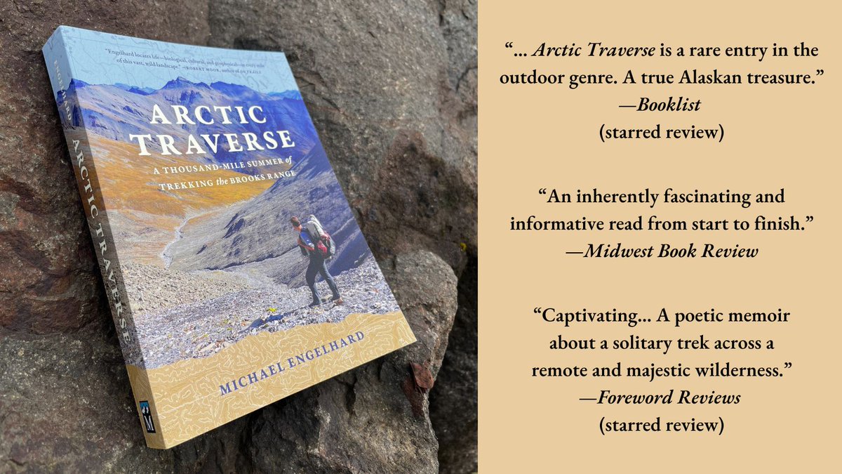 'Arctic Traverse' is a lyrical memoir that interweaves wilderness, homeland, cultural connections, historical figures, humor, and gritty experiences across northern Alaska. Get it here: bit.ly/3TGPa2R