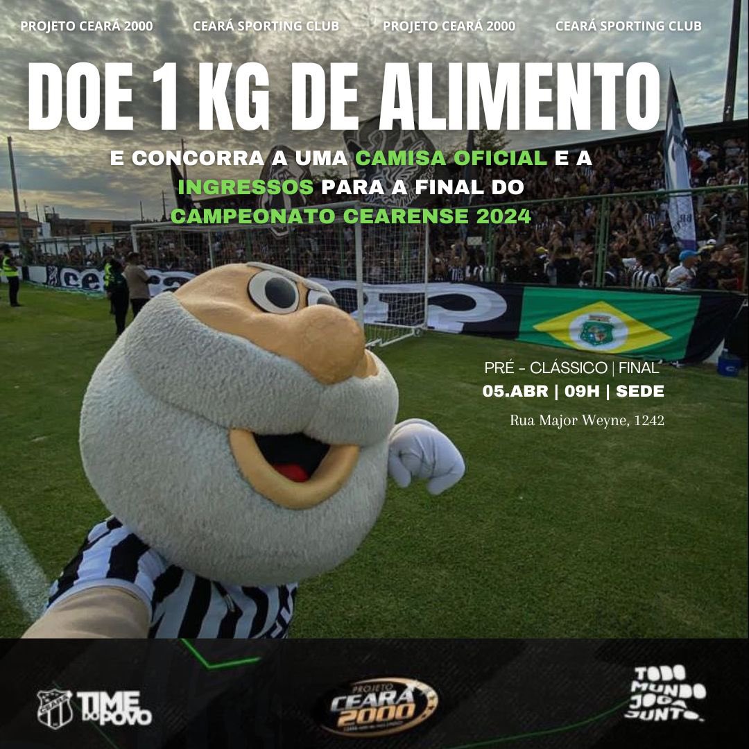 pc2000_'s tweet image. Ainda sem ingresso pra Final do Campeonato Cearense 2024? 🏆🏁

Corre e não perca a oportunidade do sorteio que irá ocorrer no treino aberto amanhã às 09h! 

ps: o kg de alimento não é uma entrada obrigatória para assistir o treino aberto.