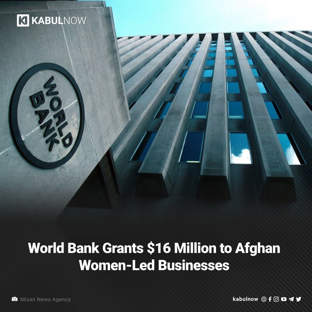 The World Bank has approved a $16 million grant to support financing for micro and small enterprises in Afghanistan, with a particular focus on women and businesses led by women. Read more here: kabulnow.com/?p=35256