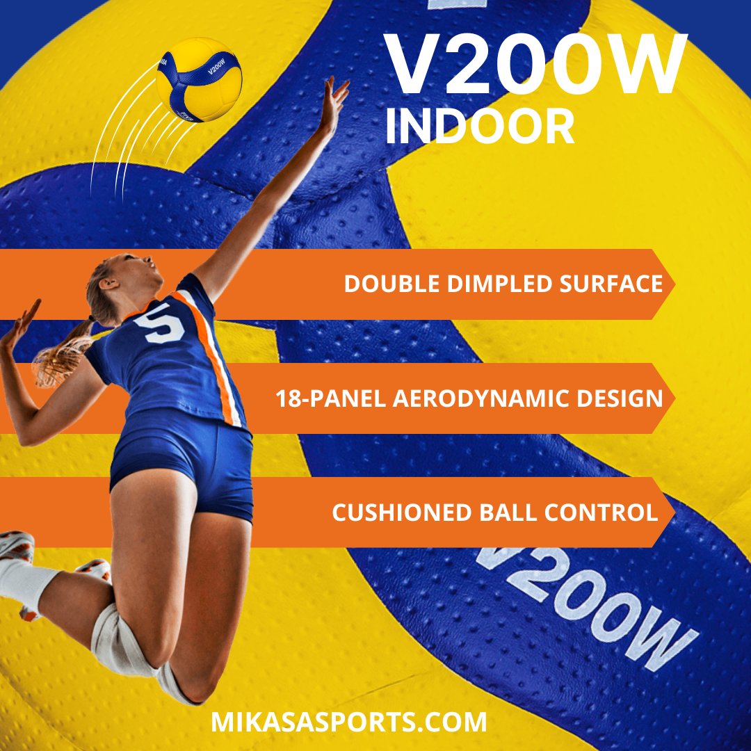 The Mikasa V200W indoor volleyball is the competition ball of choice! Grab one today at mikasasports.com
 #mikasasports #volleyballplayer #volleyballlife #volleyballteam #indoorvolleyball #volleyball #workoutideas #volleyballtraining #volleyballfriends