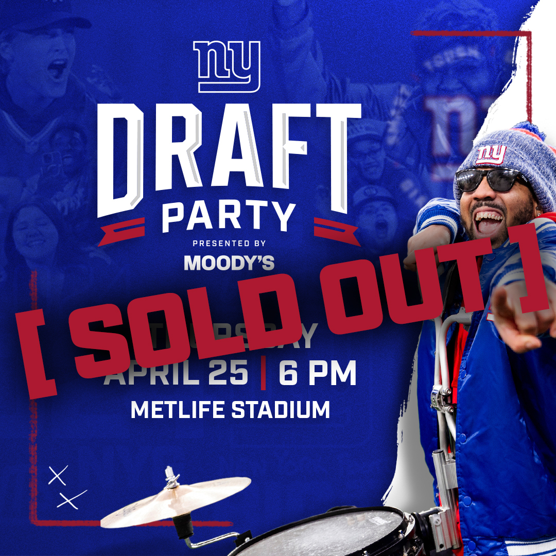 WE ARE 𝗦𝗢𝗟𝗗 𝗢𝗨𝗧! See you at the Draft Party 🙌