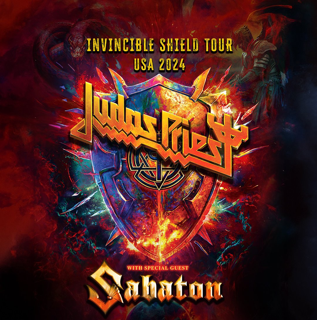 TWO WEEKS until we take on the US and hit the stage with Judas Priest! See you there?! 🤘 GET YOUR TICKETS NOW 👉 sabaton.net/tour/

#sabaton #invincibleshieldtour #ustour #livemetal #judaspriest #metalheads #heavymetalshow