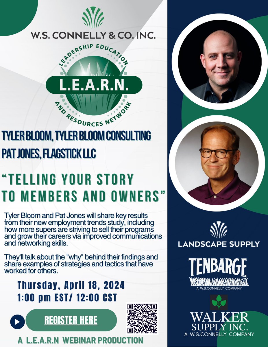 YES! You still have time to register for THURSDAY'S GCSAA approved webinar on the L.E.A.R.N webinar network.
Register here to tune in.
us02web.zoom.us/webinar/regist…