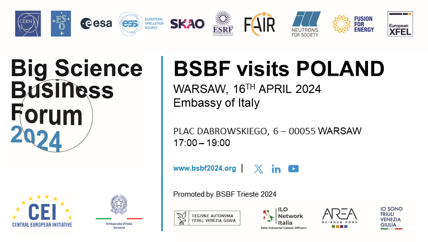 On 16th April #BSBF2024 goes to @ItalyinPoland! Join the roadshow in several capitals of Central, Eastern and South-Eastern European countries, promoted in collaboration with the @ItalyMFA_int and @CEI_Secretariat ℹ bsbf2024.org/bsbf-visits-po… @regioneFVGit #RegioneFVG