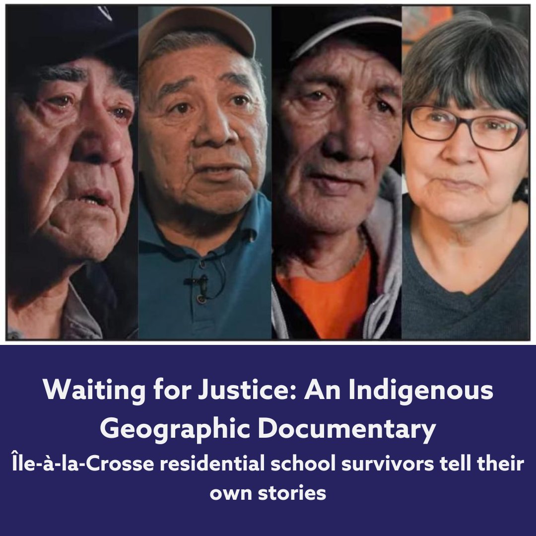 #IndigenousGeographic documentary, 'Waiting for Justice,' was named Best Short Documentary at the Toronto Short Film Festival. 'Waiting for Justice' chronicles the harrowing experiences of the survivors of the Île-à-la-Crosse residential school in Saskatchewan. #WaitingForJustice