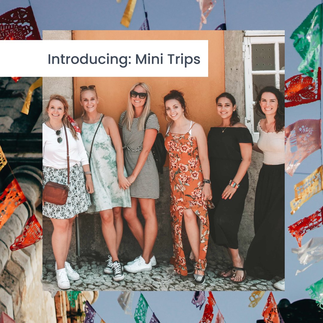 trovatrip's tweet photo. Introducing Mini Trips! 

An easier more affordable way to try group travel with a Host and Guide: 
- Shorter (4-day) trips
- Lower price point
- Squeeze in more activities each day

Learn more: 
https://t.co/yzK95VzPok

#TrovaTrip #MiniTrips #GroupTravel #Travel https://t.co/huIEehGWHc