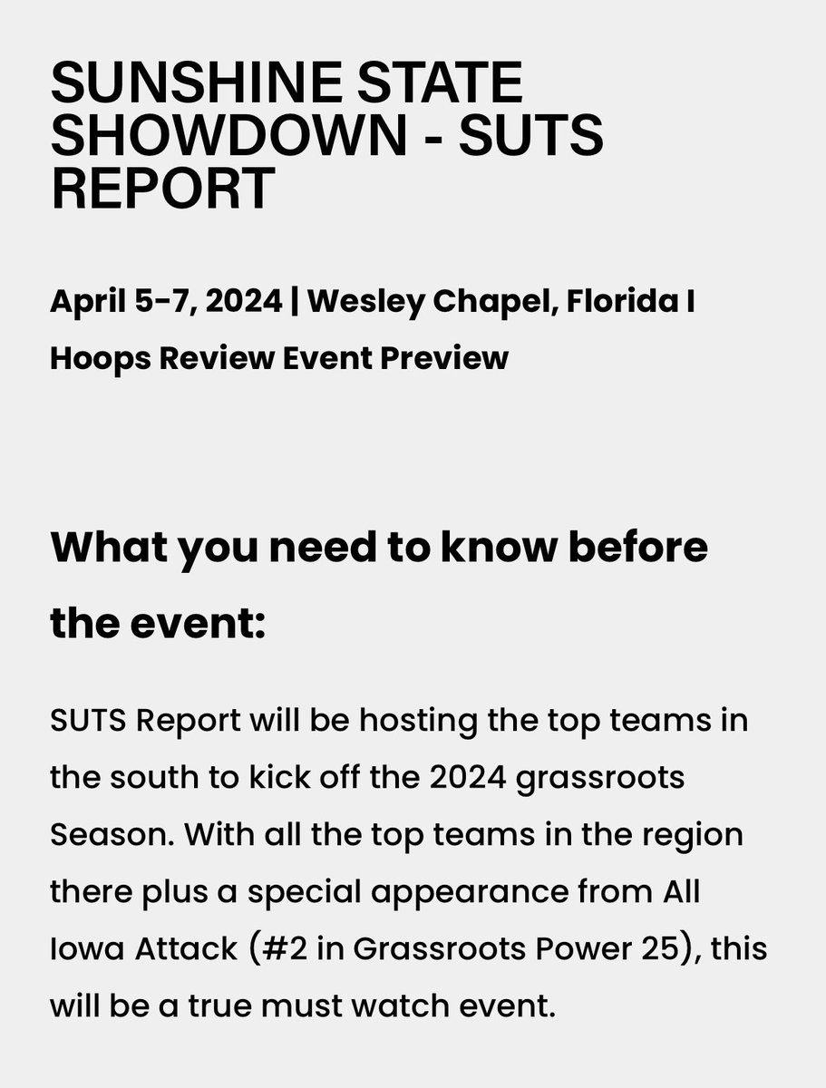 Previewing the Sunshine State Showdown this weekend in Florida‼️ 🔥 Top Teams and prospects 🗓️ Event Schedule 😈 Matchups to watch hoopsreview.net/articles/event…