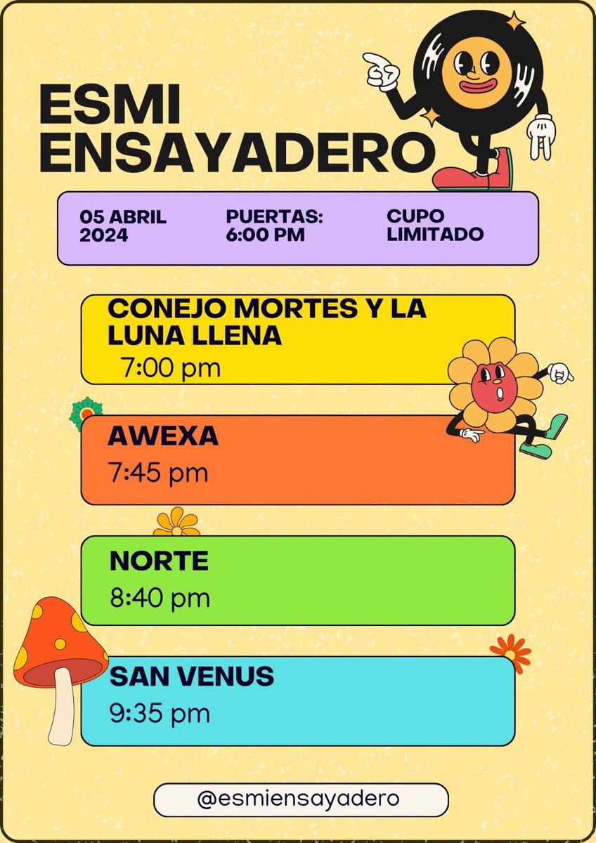 CDMX
SHOW MAÑANA
6 PM 
@ ESMIENSAYADERO 

|||\\