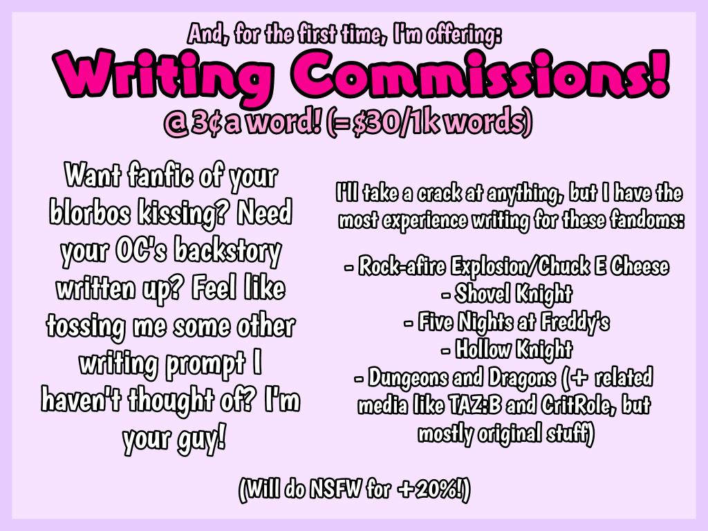 hi! I'm finally moving out of my parent's house- but moving is super expensive...! consider helping me out by way of a commission! (more info in thread🧵)