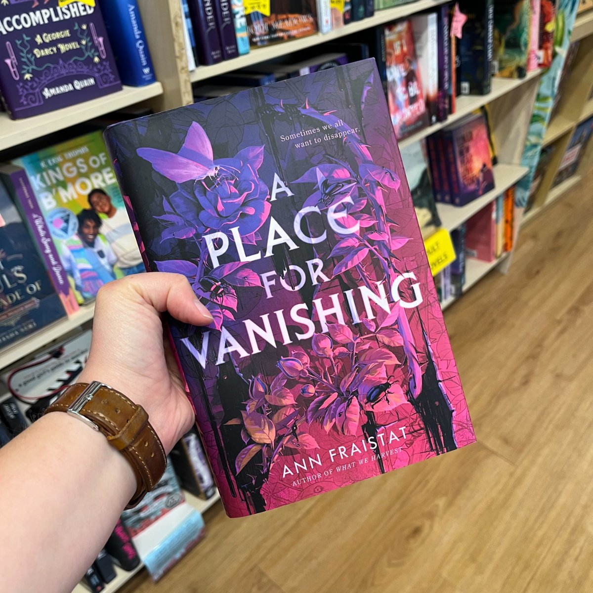 Snow may have gotten in the way last time, but we are so thrilled that (@annfrai will be here on Saturday to finally celebrate the release of her new book A PLACE FOR VANISHING. Join us on Saturday April 6th at 2pm to hear Ann in conversation with our very own @quainiac.