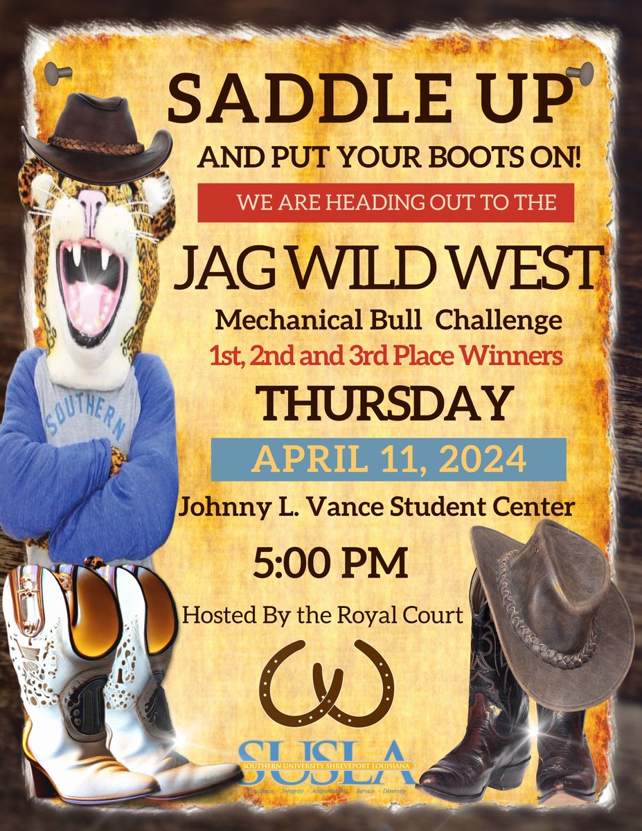 Are you ready for a wild ride? Put on your boots and join us for the Jags N' Boots Mechanical Bull Ride Challenge—an exhilarating Jaguar rodeo-style event that promises thrills and excitement for all! Saddle up and prepare to test your skills as you take on the mechanical bull.