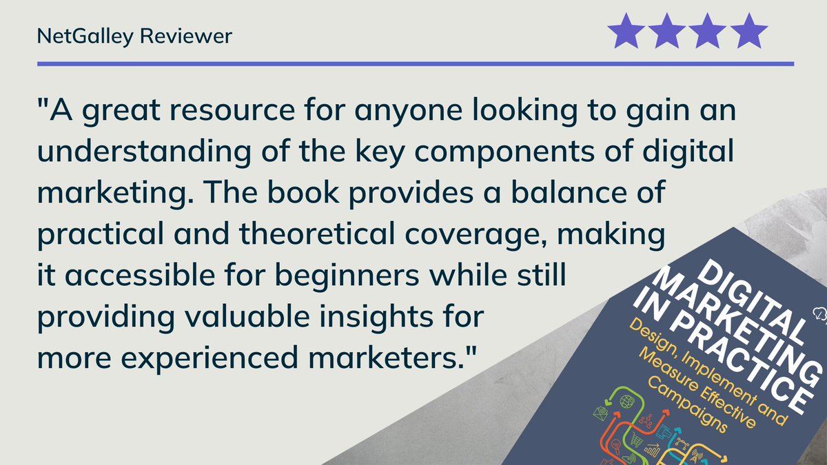 Are you looking for a digital marketing textbook that is practical, but also theoretically grounded? Check out ‘#DigitalMarketing in Practice’ by Hanne Knight and @lizvorster86: bit.ly/3TNJNz5