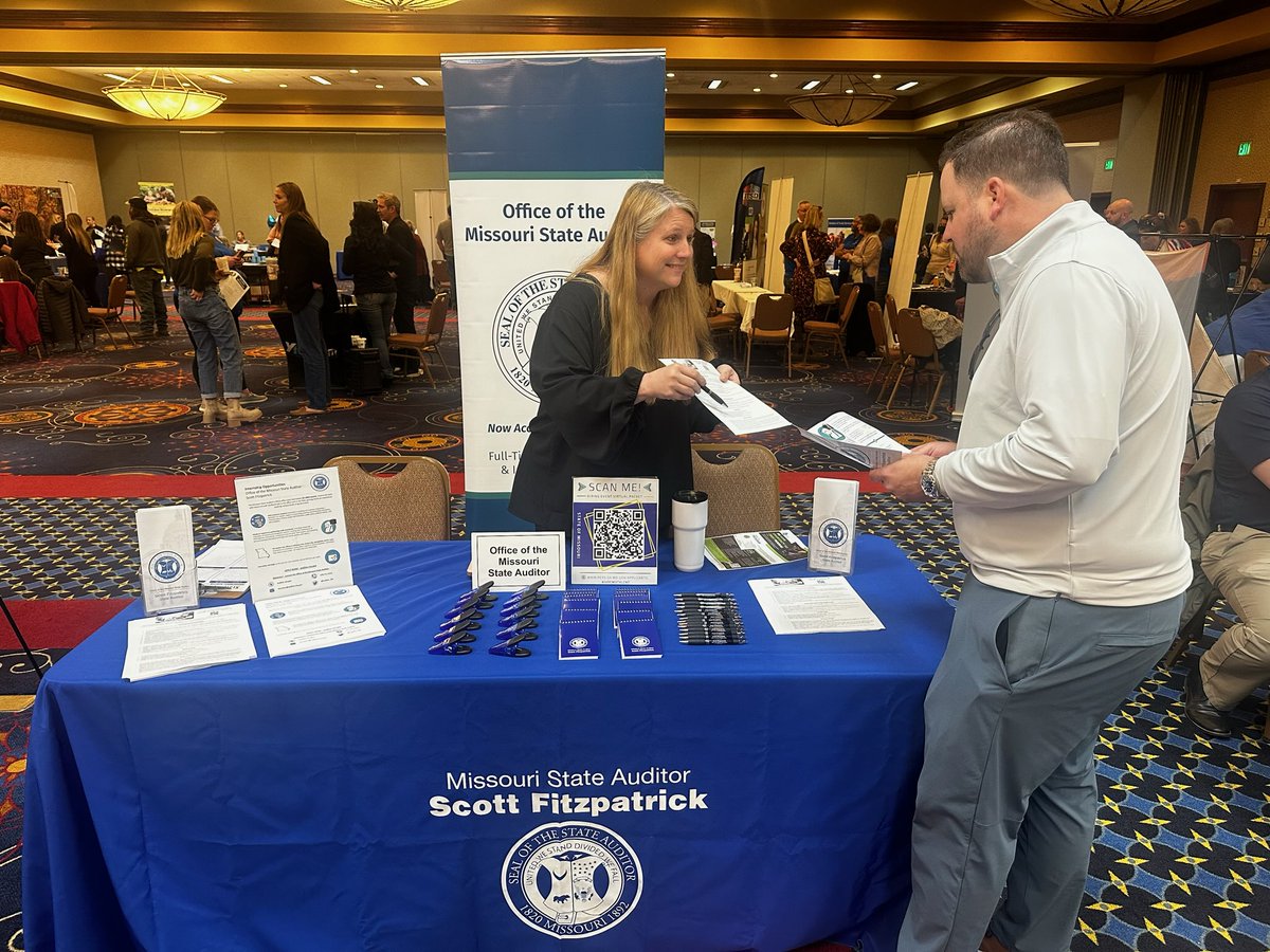 If you're in Jefferson City today, stop by the Capitol Plaza Hotel to learn more about career opportunities with the State Auditor's Office. #WeServeMO #hireMOTalent