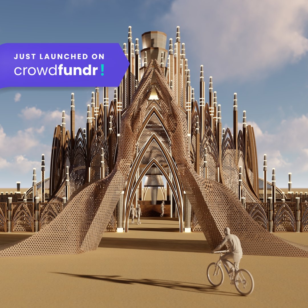 Claim amazing rewards and support #burningman 'Temple of Together' campaign!🔥 The Temple is not just a structure - it's a sanctuary, a testament to human ingenuity, and to boundless possibilities🛕 Support here today!⤵️ crowdfundr.com/temple2024?ref… @burningman