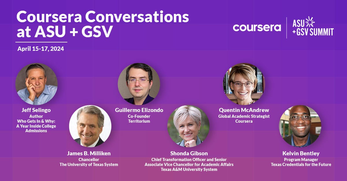 [Register now!] Upcoming Conversations Not to Be Missed at the ASU+GSV Summit! Special thanks to @Coursera for the invitation to participate! trtm.me/4aEg8Pu