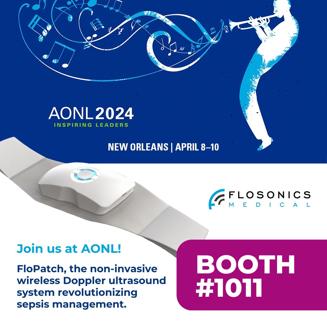 Heading to #AONL2024 in New Orleans? Don't miss out on experiencing FloPatch firsthand! Our revolutionary, wearable Doppler ultrasound device is changing the game in sepsis management and precision fluid management. 💧 📍 Visit us at Booth #1011 for a live demo and see why…