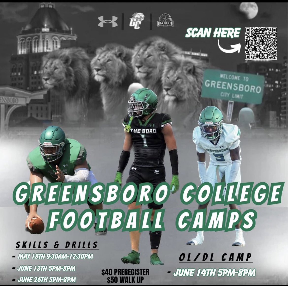 25s, it’s your turn! 👀 Make sure to fill out our recruiting questionnaire and check out our camp dates for this summer, so you can come showcase your skills. linktr.ee/gcfootball Whose Bringing the Juice to The Boro❔❕🦁
