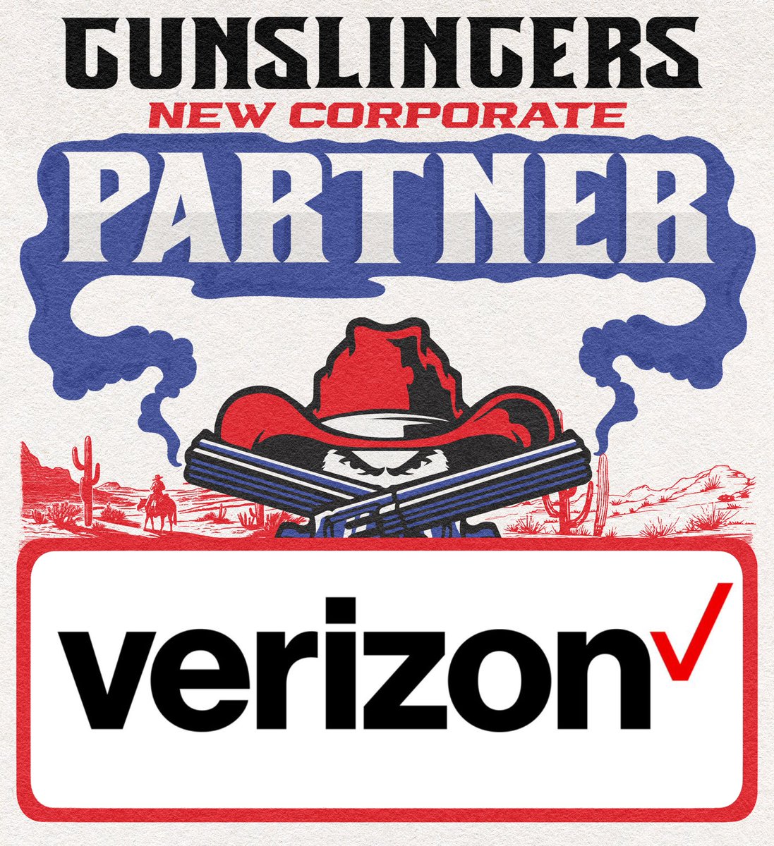 We are proud to announce our new corporate partnership with Verizon! 📲📶 #GunzUp