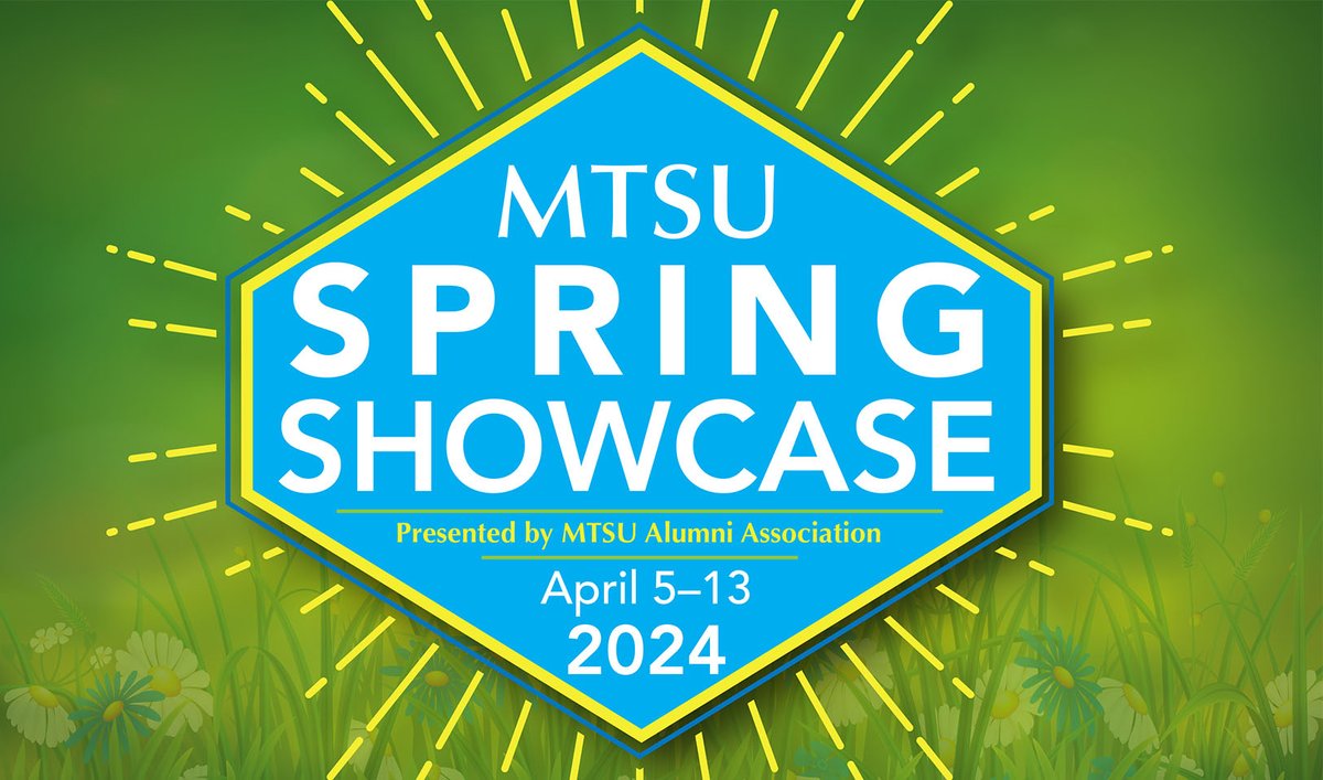 Starting this Friday, April 5, we're excited to invite you to participate in our annual @MTSU Alumni Spring Showcase. 💙 From live theater, @MTSU_SOJSM's 50th Celebration, and @MTAthletics events, there is something for everyone from April 5–13. ➡️mtalumni.com/controls/email…