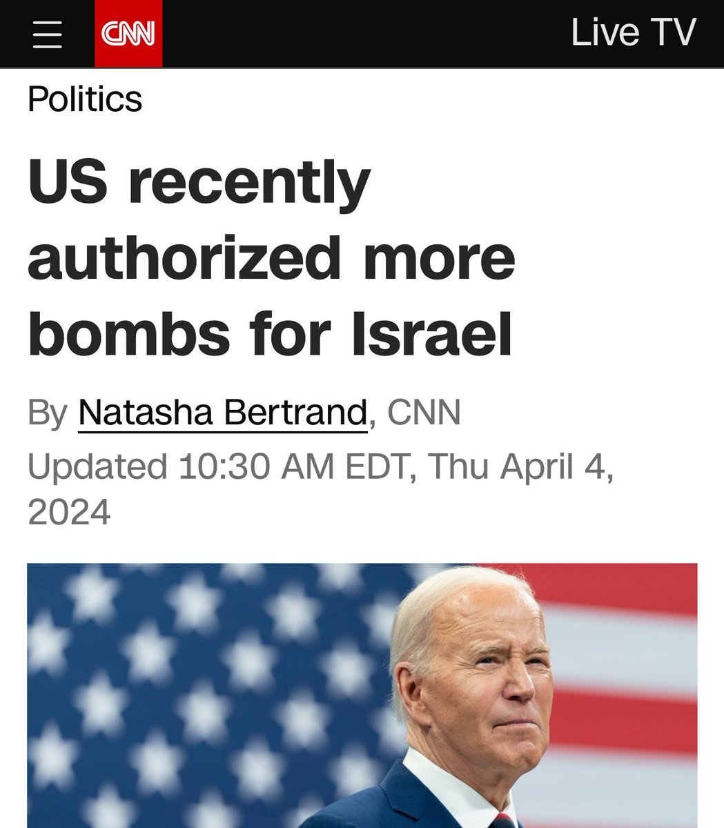 These words mean nothing as you continue to send Israel more bombs