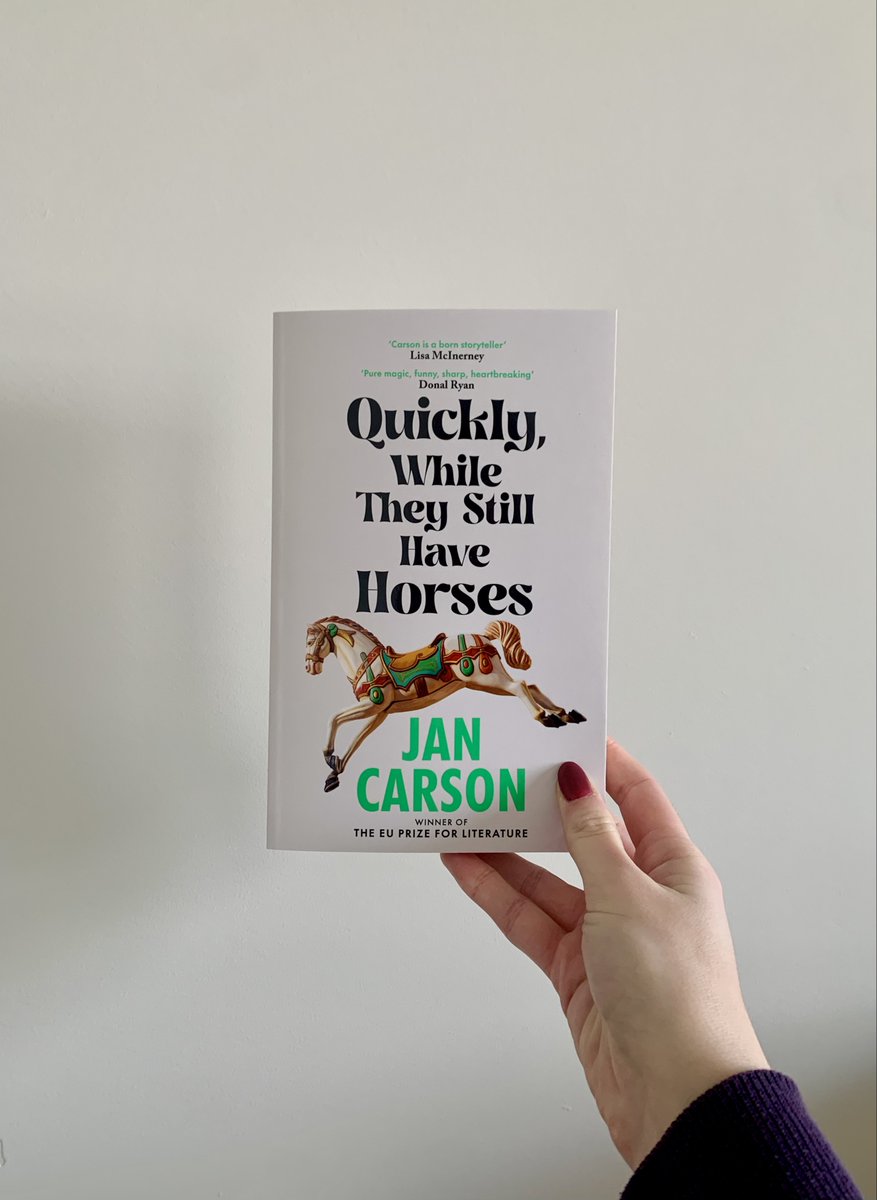 Happy publication day to Quickly, While They Still Have Horses by Jan Carson! @JanCarson7280 In sixteen sparkling stories, Jan Carson introduces us to worlds and characters that feel real enough to touch.🐎