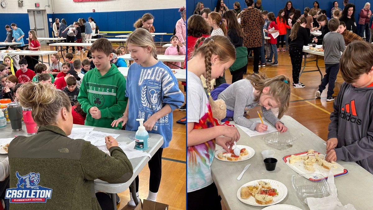 Scenes from the Grade 4-5 Chopped Challenge last week! A slight spin on the show in that student groups were challenged to make a specific dish (bruschetta) for the judges, rather than making up a dish from the provided ingredients. See more pics @ tinyurl.com/3tshnacc