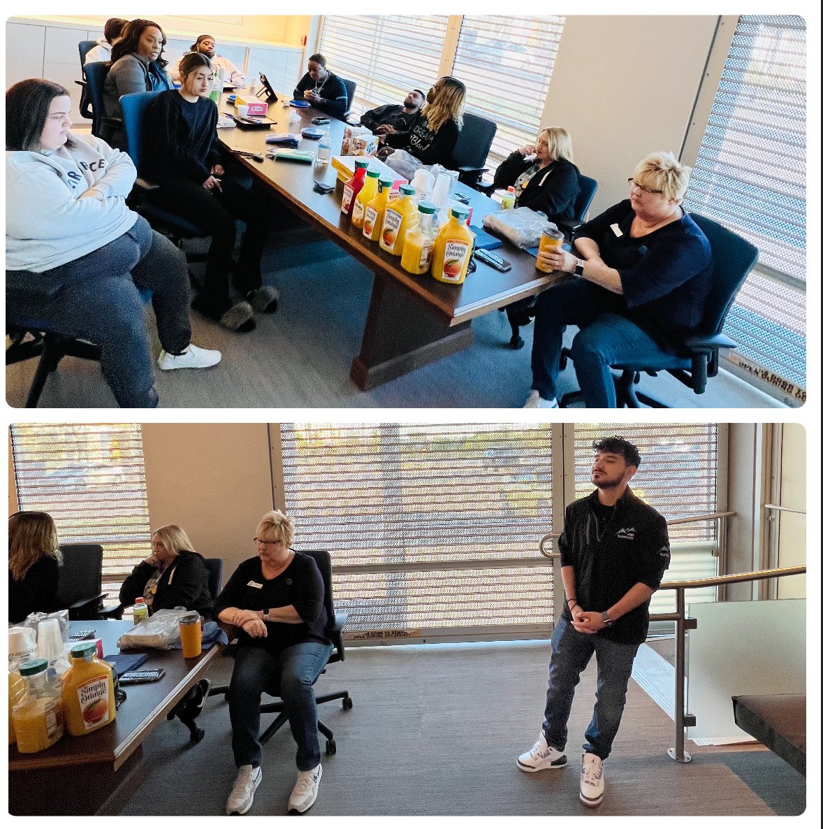 Veemann10's tweet photo. @JESUSCORDERONTX standing on his BUSINESS this morning. ๐๐ด๏ธThanks for letting me join the May Crossing meeting and for the little snack ๐ฉ ๐ #WinMoore24 #kamokonnects @WesleyKyleNeal https://t.co/e6iygdGfTL