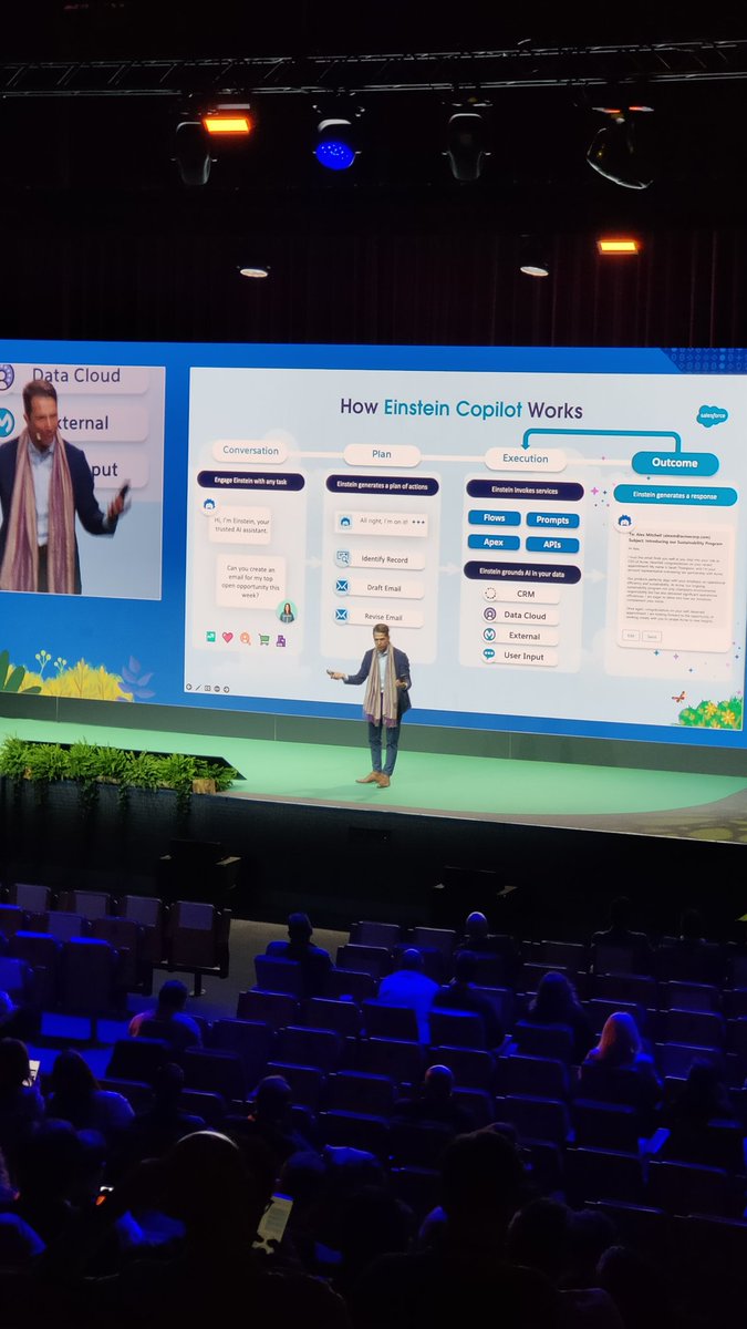 xwiss's tweet photo. #SalesforceTour
Gran evento con Carlos Lozano hablando de IA https://t.co/1cWBXoFj1L