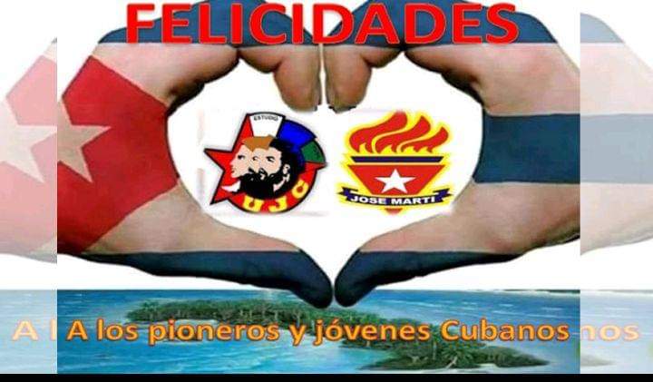 Feliz día a nuestros jóvenes y pioneros, son el futuro de la patria 🌲🇨🇺