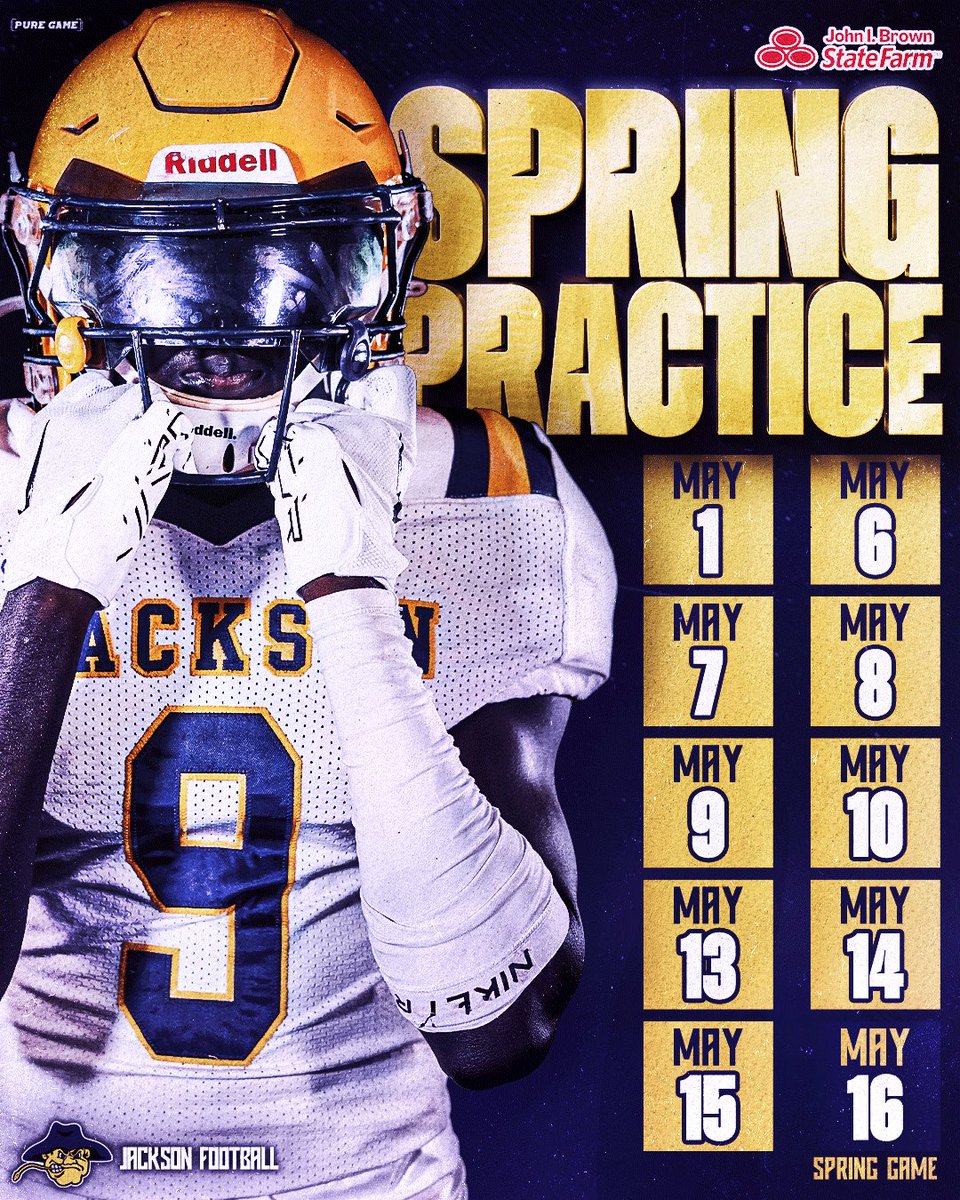 About that time! @JacksonFootball Spring Game May 16th at Fairhope