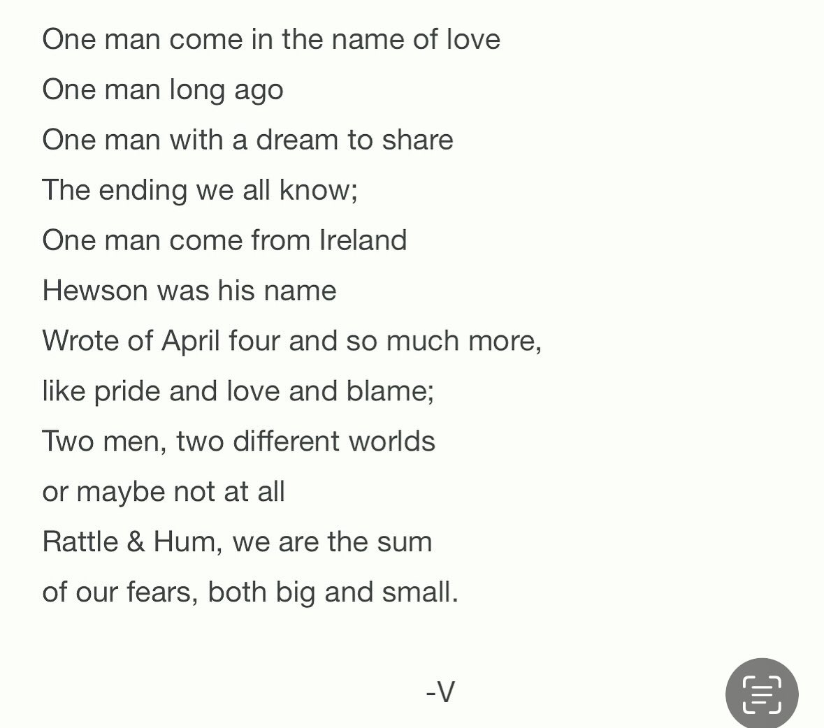 #April4 #MLK @U2 #poem #poetrytwitter