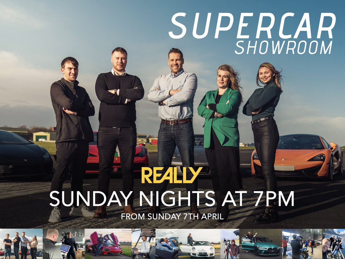 Get ready to spend your Sunday nights with Yorkshire's finest supercar dealers! #Supercarshowroom is heading to its new home on @reallychannel. Catch up with Dean and the team every Sunday night at 7pm - starting this Sunday.