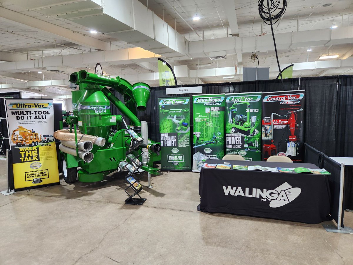 Today through Saturday #walinga will be exhibiting at the Kansas Ag Expo in Hutchinson, KS. Stop by and talk to Travis about our #pneumaticconveying solutions. #toughtobeatinthelongrun