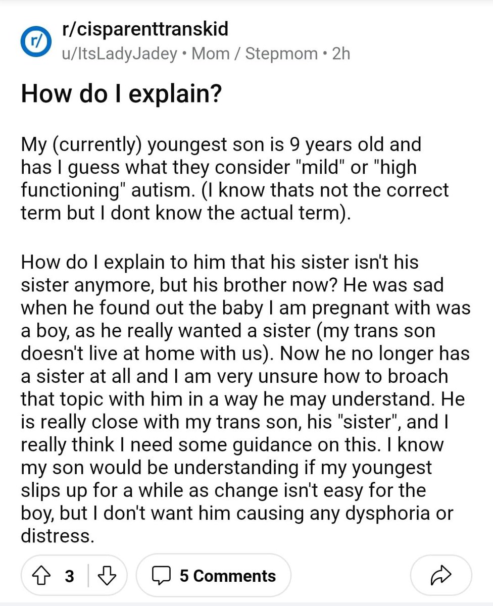 This entire post is like an onion of ev!l. You peel back the layers and it just gets more and more ev!l, and you can’t help but cry hysterically. This poor autistic boy, 9, has to deal with his entire world turning upside down as he “loses” his only sister, is expected to…