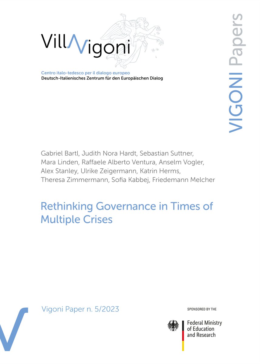 How do we inform & adapt political systems, decision-making processes, and the intersection of science & policy to effectively manage the interconnected crises? Read more in the latest #VigoniPaper villavigoni.eu/publication/re… In coop. with @CentreMarcBloch Funded by @BMBF_Bund